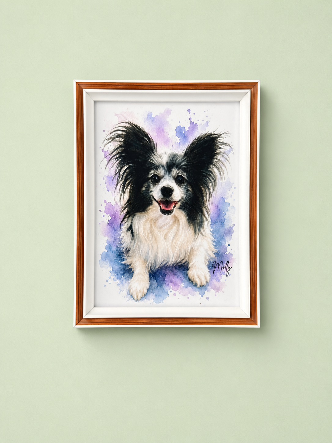 Cuadro Personalizado de Mascota - Acuarela