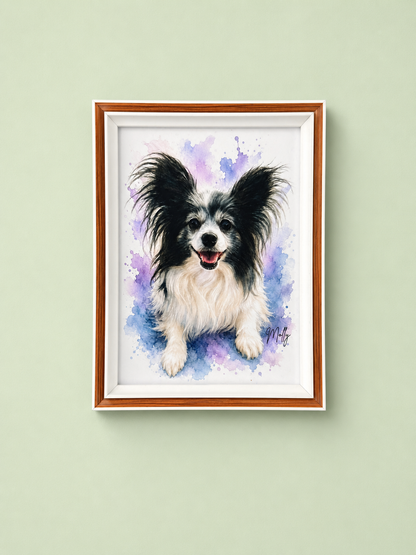 Cuadro Personalizado de Mascota - Acuarela