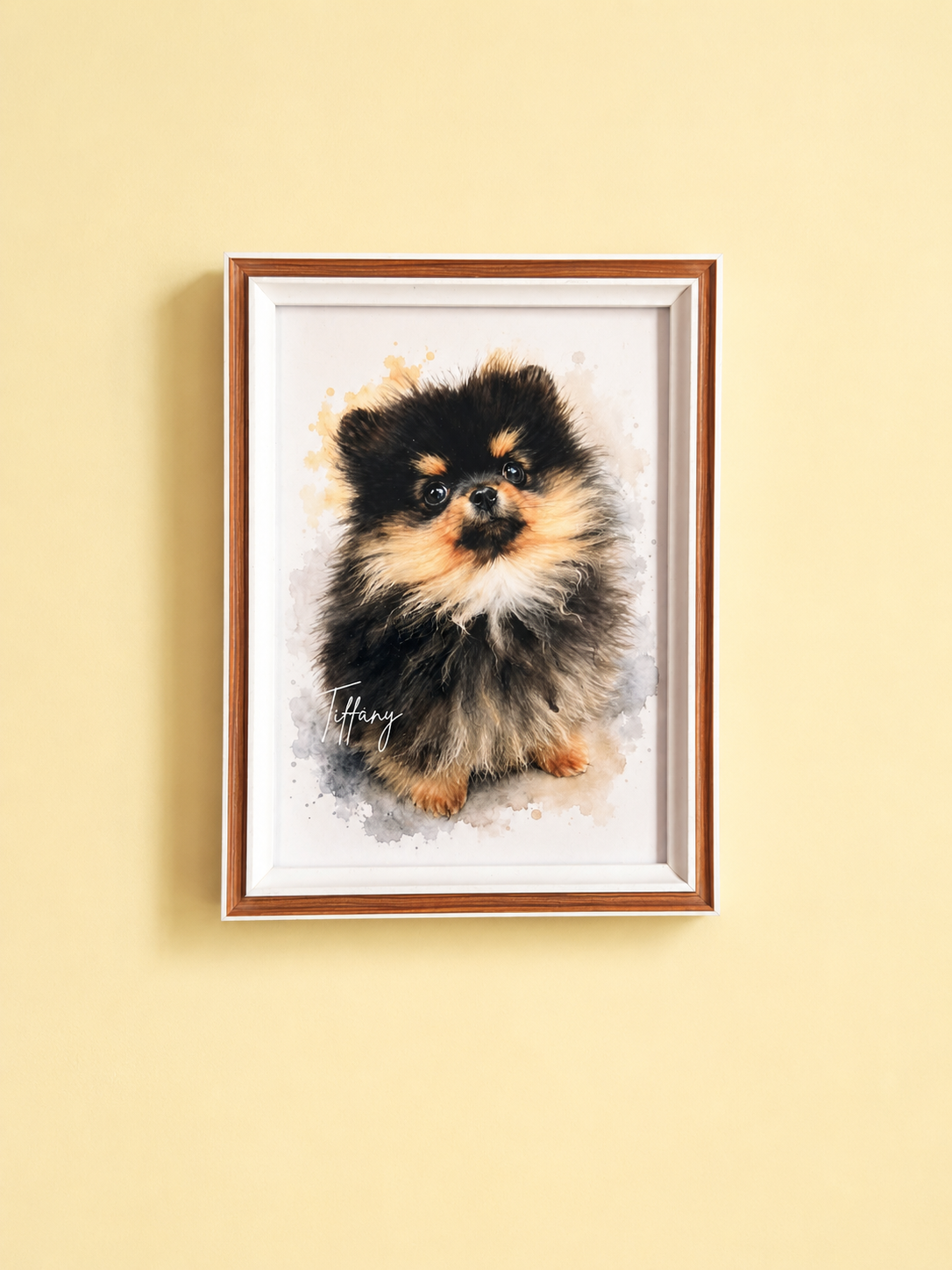 Cuadro Personalizado de Mascota - Acuarela
