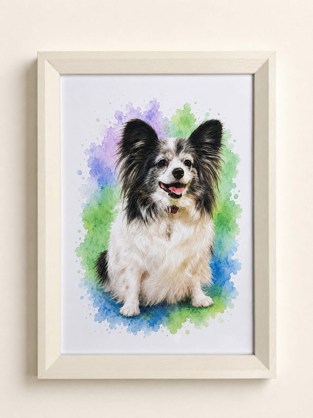 Cuadro Personalizado de Mascota - Acuarela
