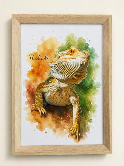 Cuadro Personalizado de Mascota - Acuarela