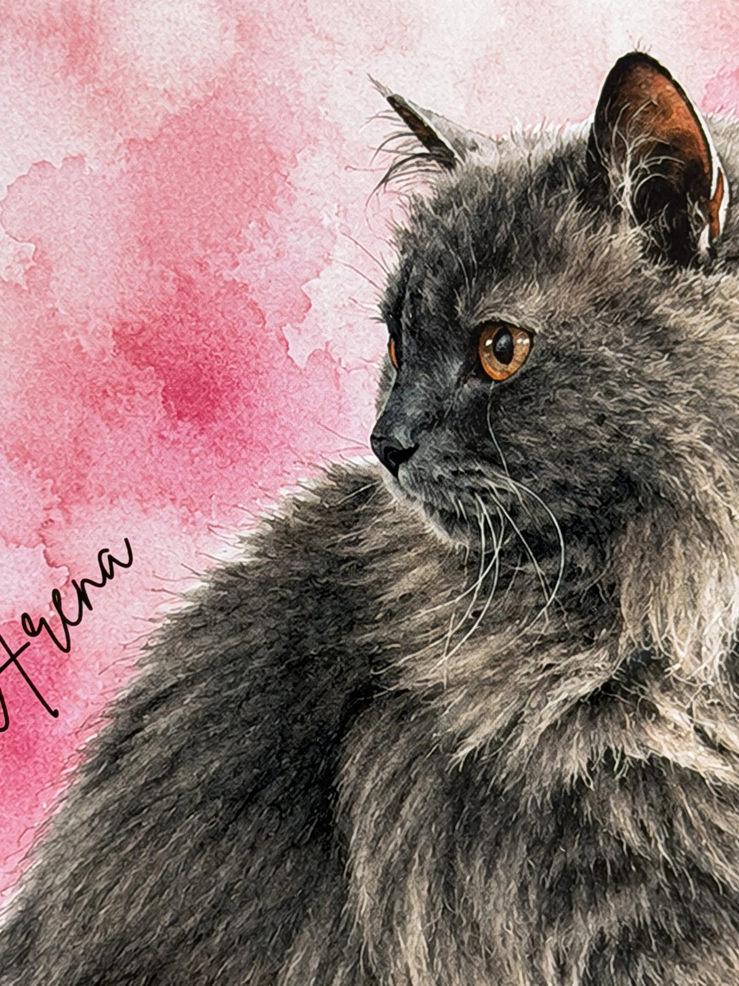 Cuadro Personalizado de Mascota - Acuarela