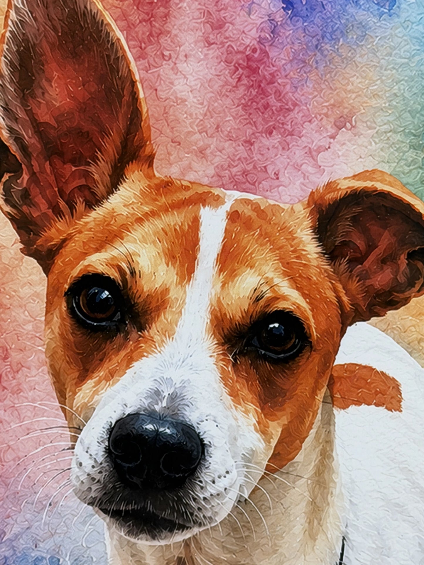 Cuadro Personalizado de Mascota - Acuarela