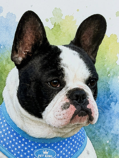 Cuadro Personalizado de Mascota - Acuarela
