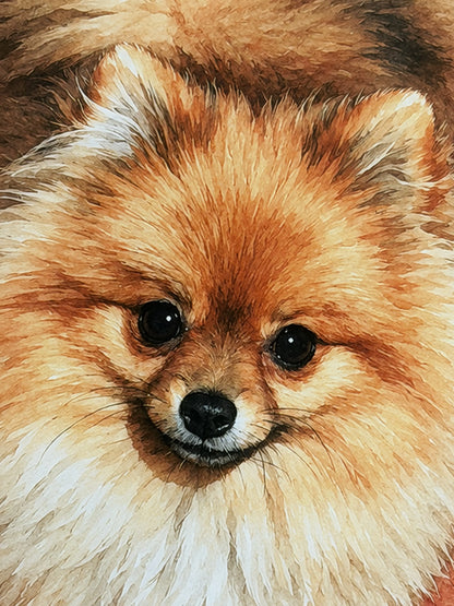 Cuadro Personalizado de Mascota - Acuarela